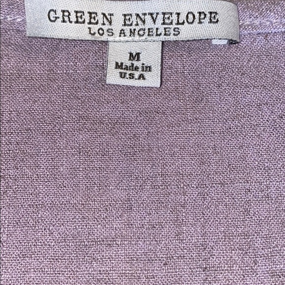Green Envelope Linen Blend Crop Top - Picture 7 of 7